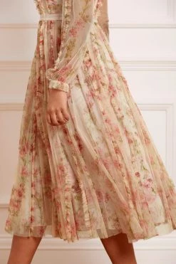 Needle & Thread Holding LTD Waltzing Blooms Garden Round Neck Ballerina Dress 11 Needle & Thread Holding LTD Waltzing Blooms Garden Round Neck Ballerina Dress