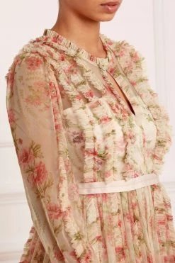 Needle & Thread Holding LTD Waltzing Blooms Garden Round Neck Gown 15 Needle & Thread Holding LTD Waltzing Blooms Garden Round Neck Gown