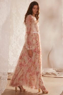 Needle & Thread Holding LTD Waltzing Blooms Garden Round Neck Gown 17 Needle & Thread Holding LTD Waltzing Blooms Garden Round Neck Gown