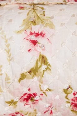 Needle & Thread Holding LTD Waltzing Blooms Medium Quilted Makeup Bag 5 Needle & Thread Holding LTD Waltzing Blooms Medium Quilted Makeup Bag