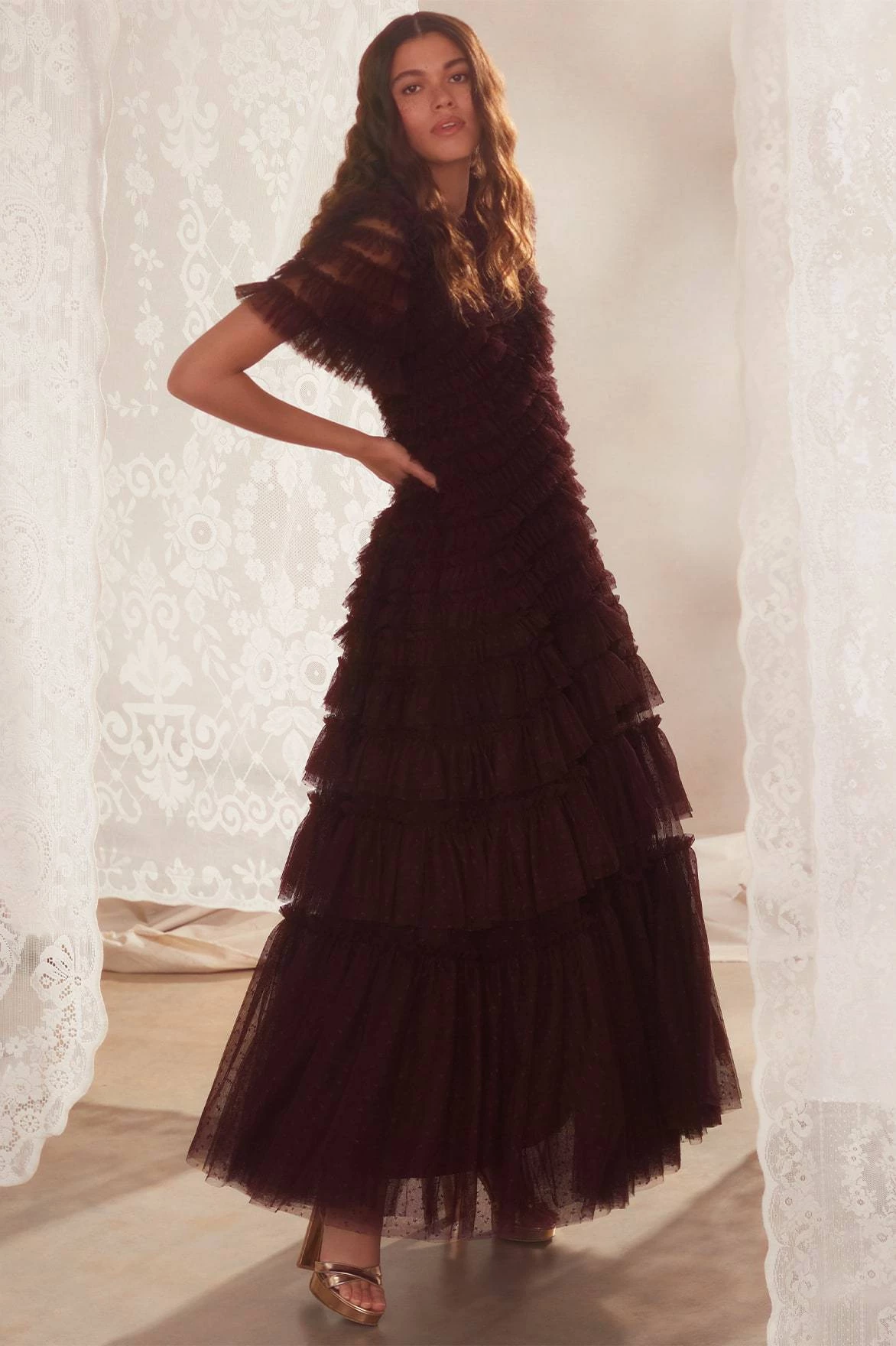 Needle & Thread Holding LTD All - Womenswear Willow Ruffle Gown 9 Needle & Thread Holding LTD All - Womenswear Willow Ruffle Gown