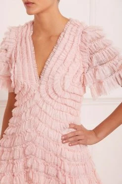 Needle & Thread Holding LTD Willow Ruffle V-Neck Gown All - Womenswear