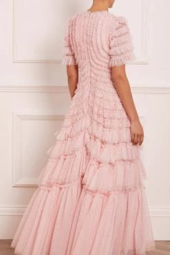 Needle & Thread Holding LTD Willow Ruffle V-Neck Gown All - Womenswear