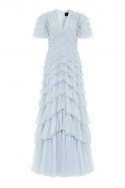 Needle & Thread Holding LTD Willow Ruffle V-Neck Gown All - Womenswear