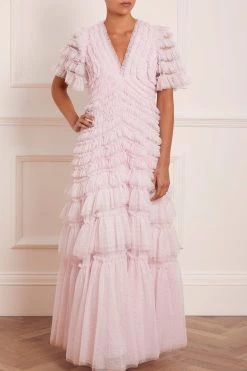Needle & Thread Holding LTD All - Womenswear Willow Ruffle V-Neck Gown